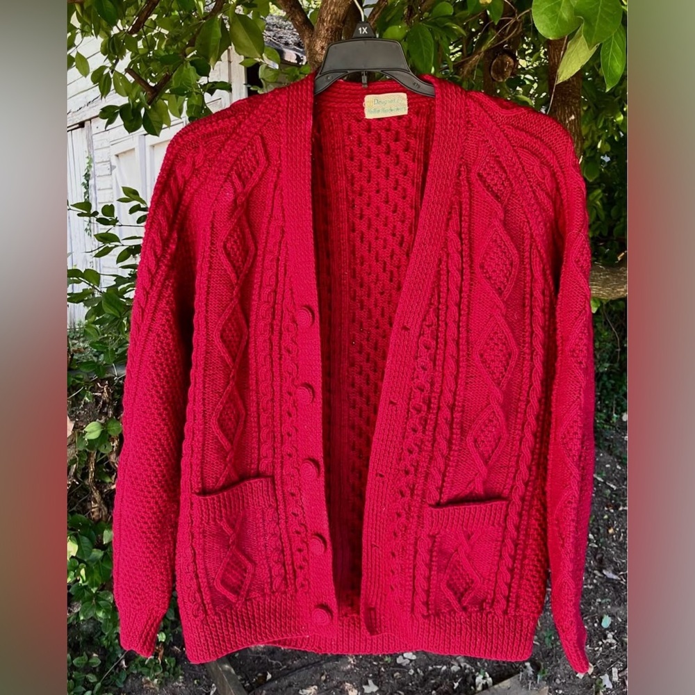 Hallim Handweavers Aran Knit Cardigan